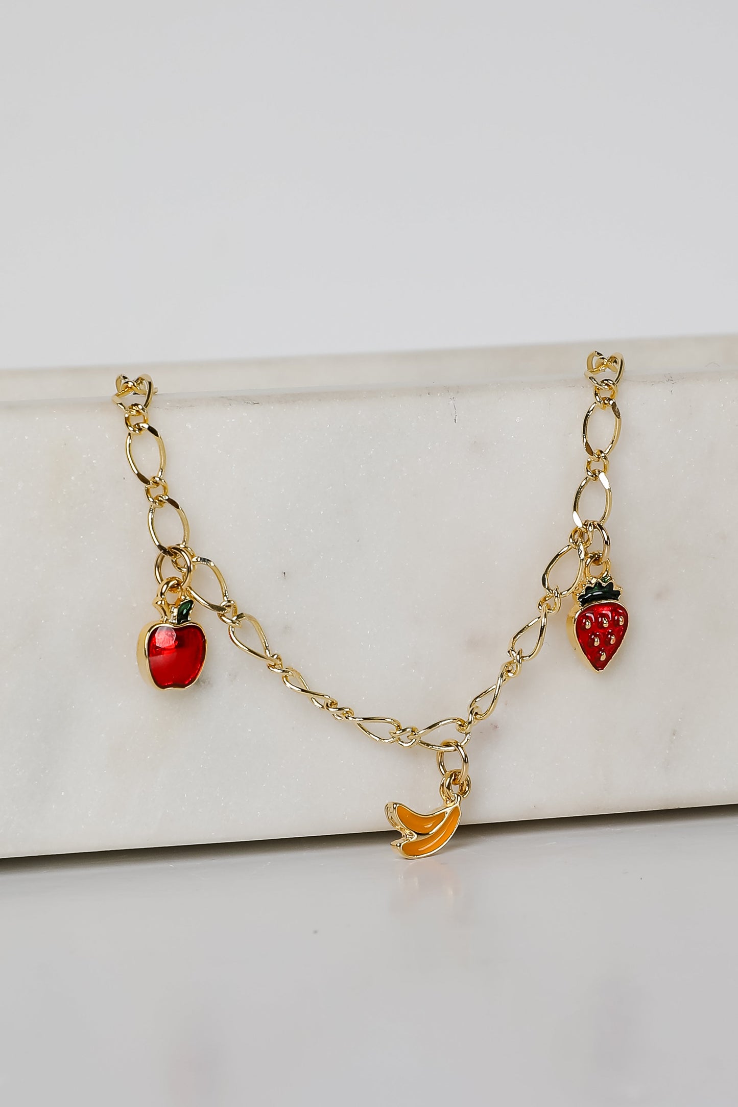 Aurora Gold Fruit Charm Bracelet