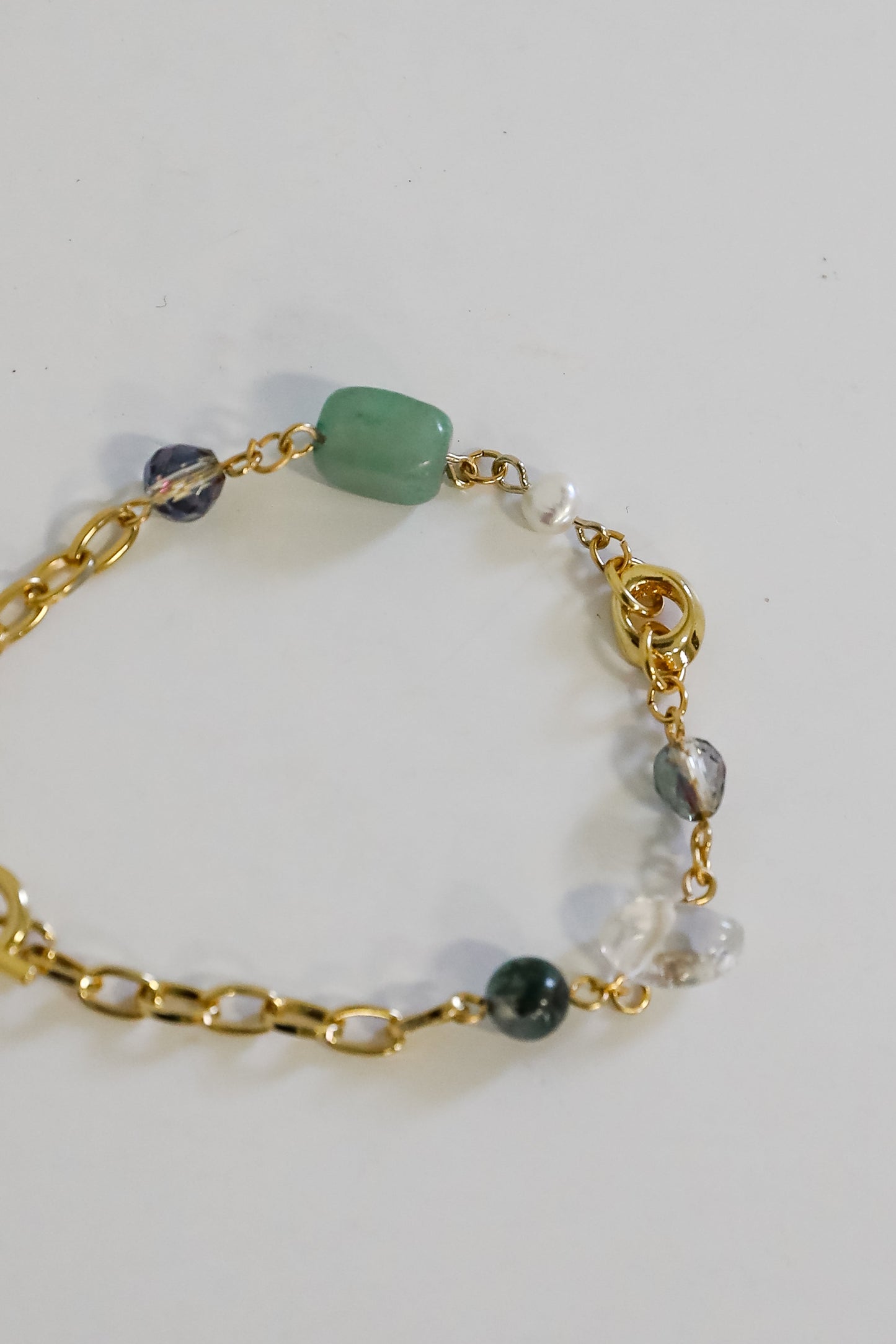 FINAL SALE - Amy Gold Gemstone Bracelet