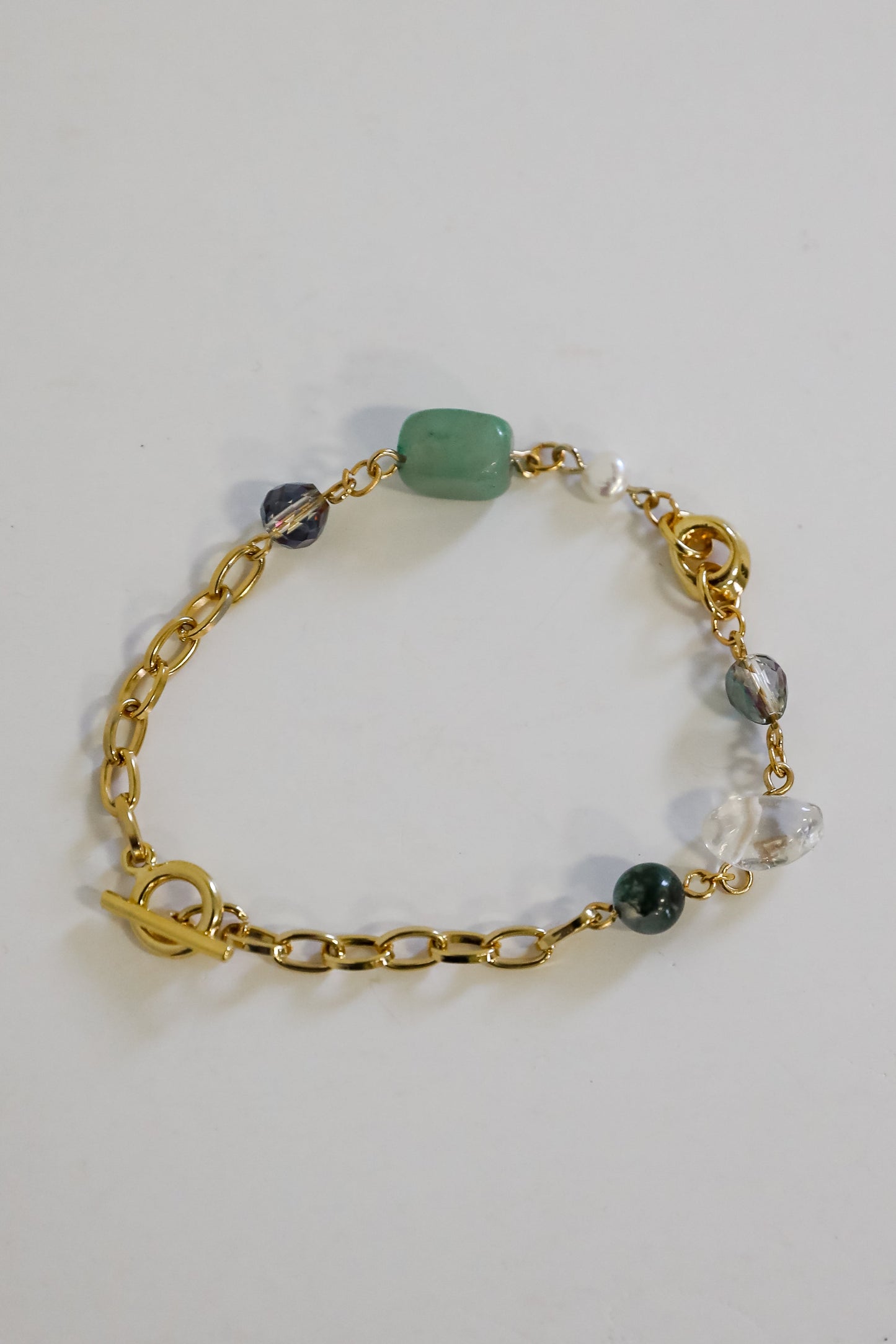 FINAL SALE - Amy Gold Gemstone Bracelet