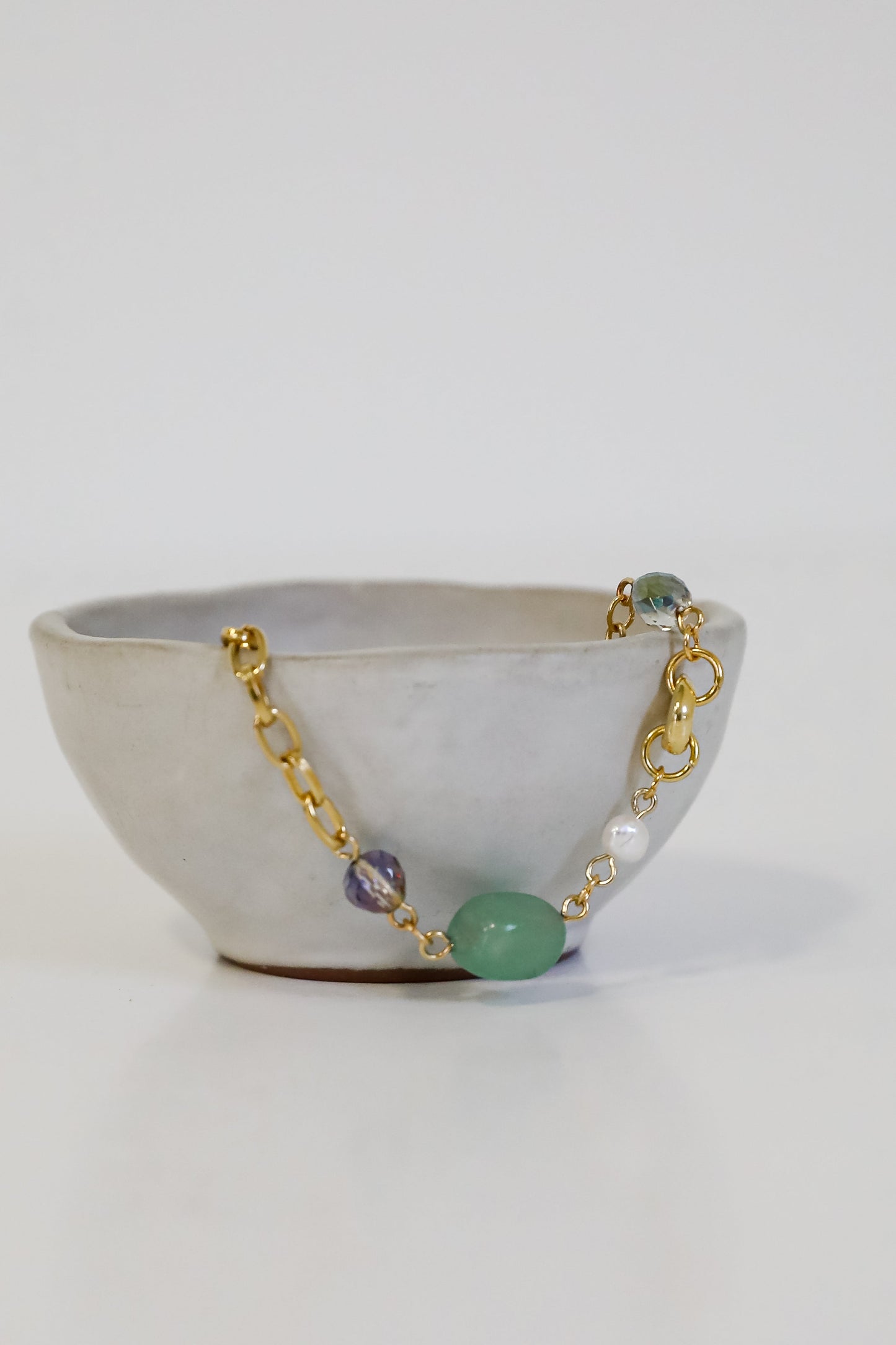 FINAL SALE - Amy Gold Gemstone Bracelet