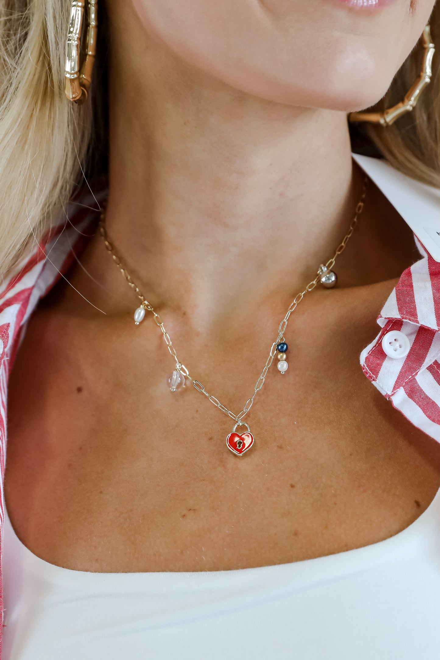 Lily Gold Charm Necklace