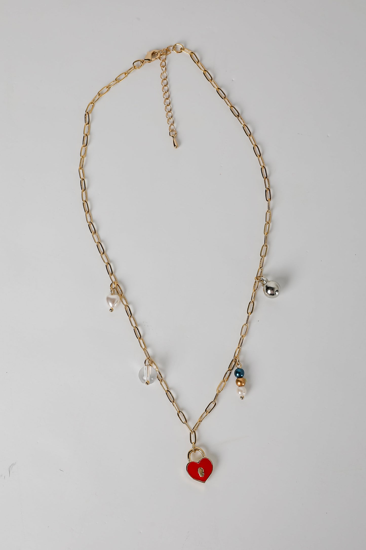Lily Gold Charm Necklace