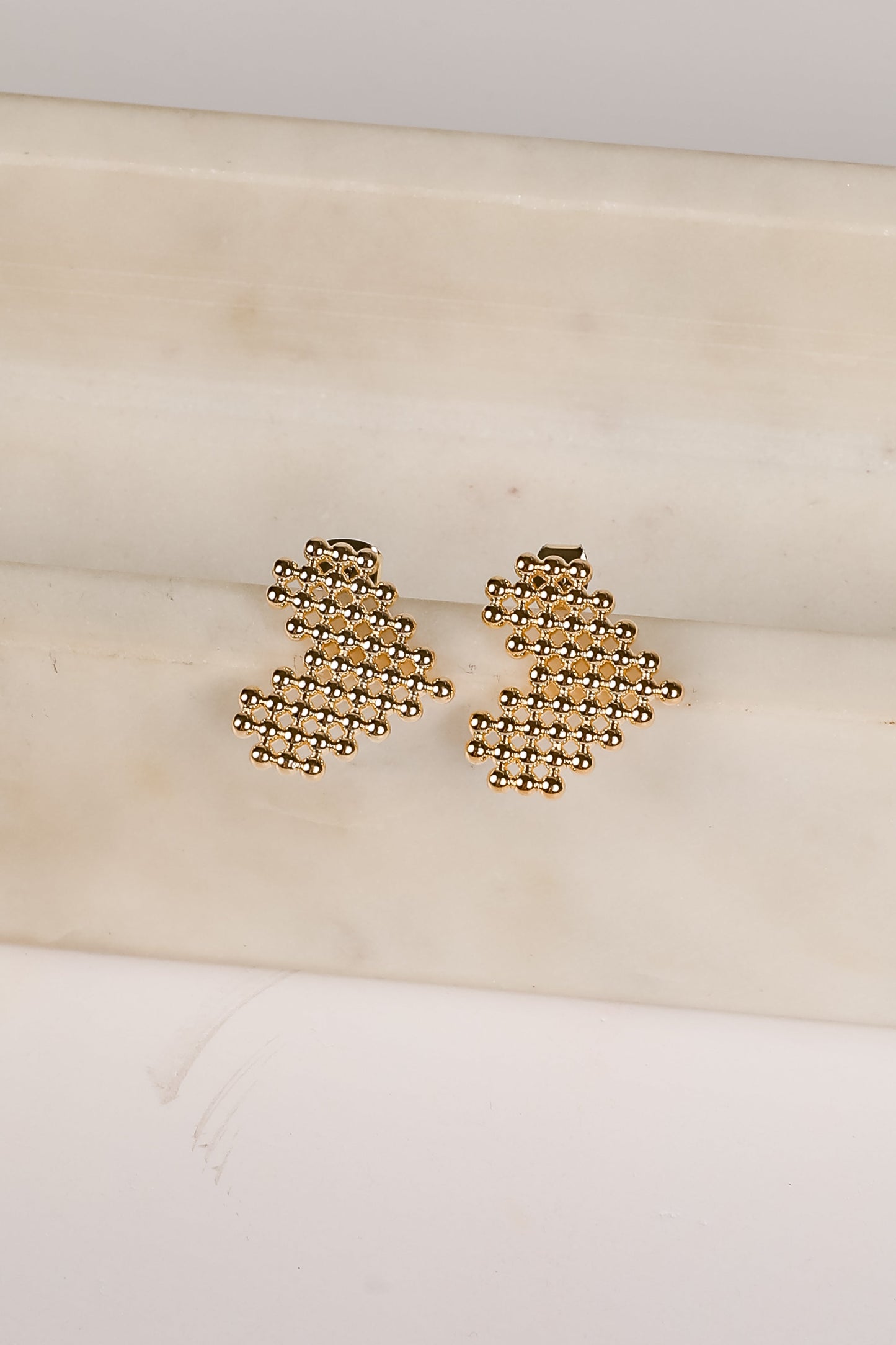 Morgan Gold Heart Earrings