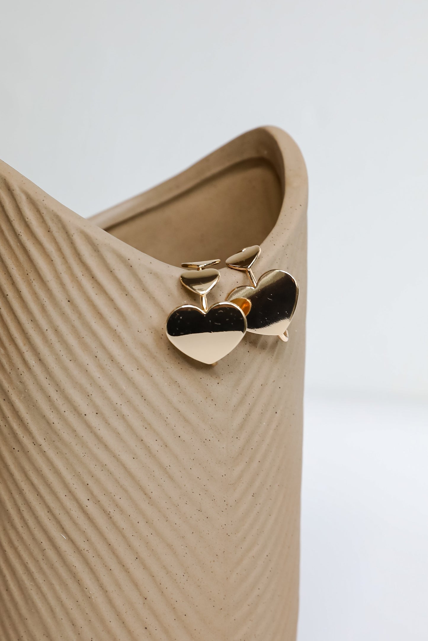 Remi Gold Heart Hoop Earrings