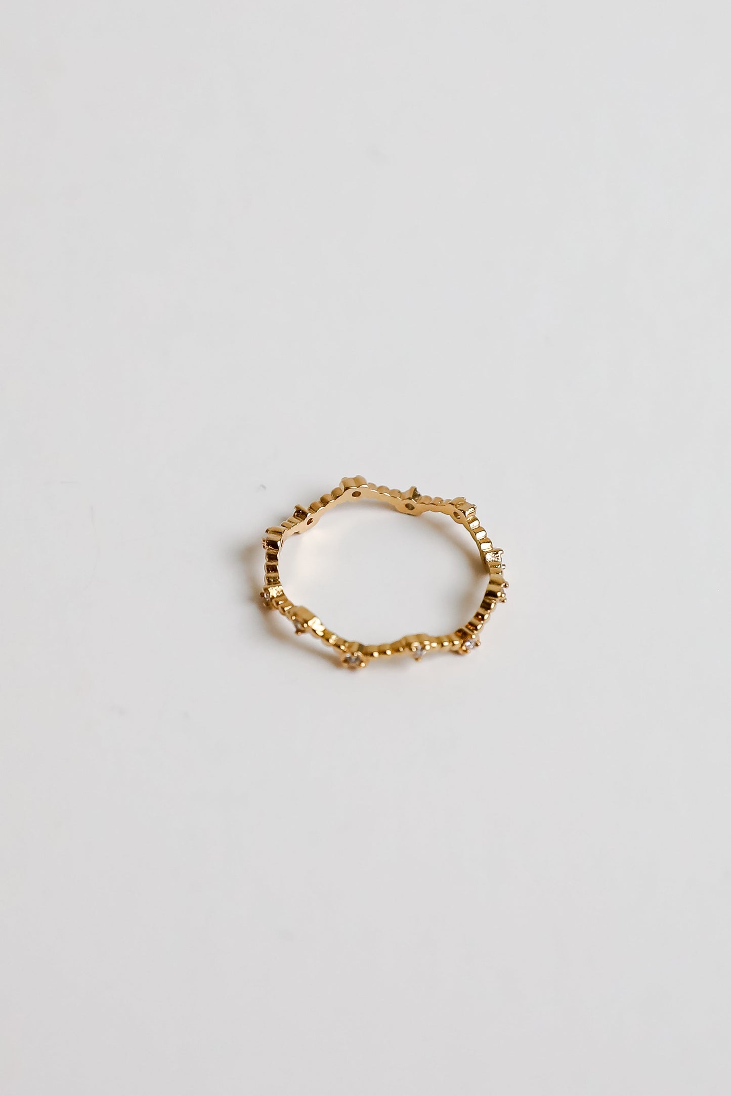 FINAL SALE - Everleigh Gold Rhinestone Heart Ring