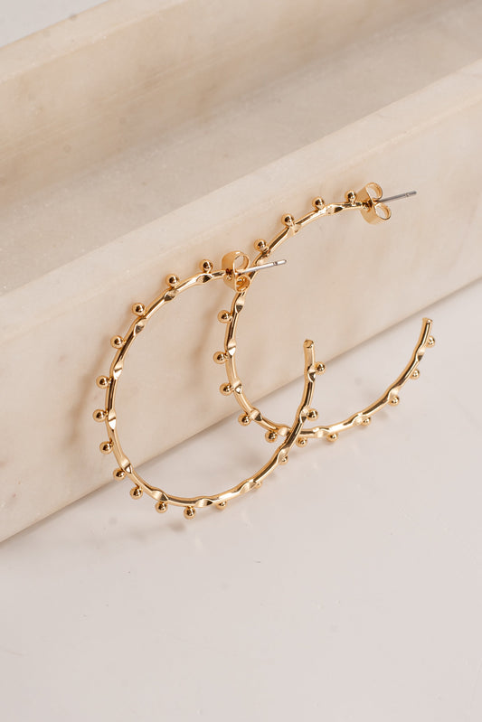 Alisha Gold Hoop Earrings