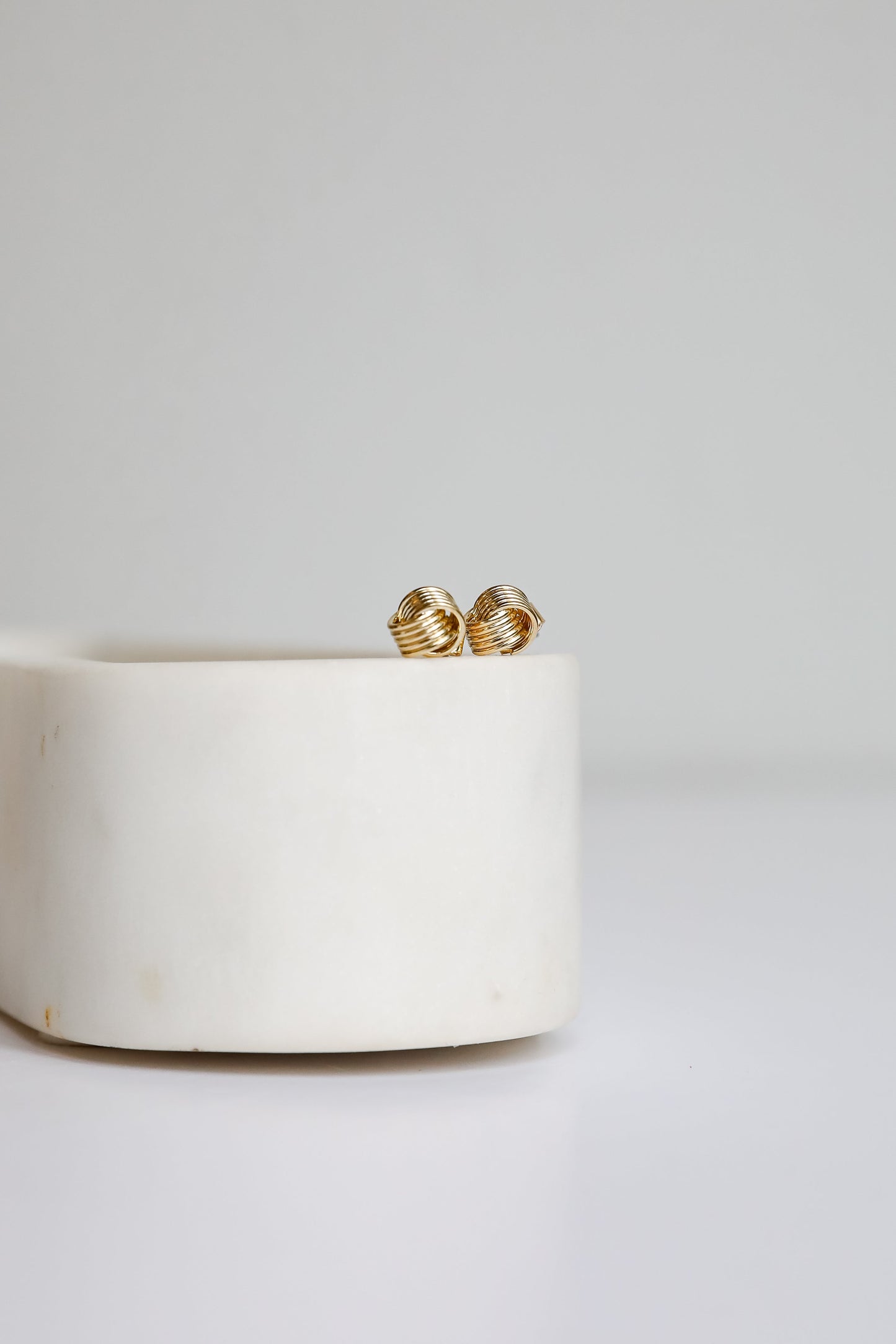 Skylar Gold Knot Stud Earrings