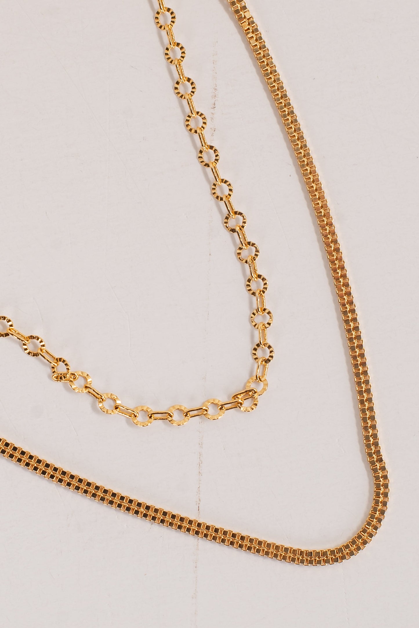 London Gold Layered Chain Necklace