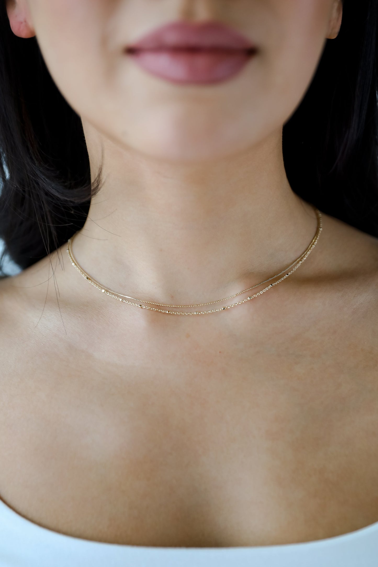 Nova Gold Layered Chain Necklace