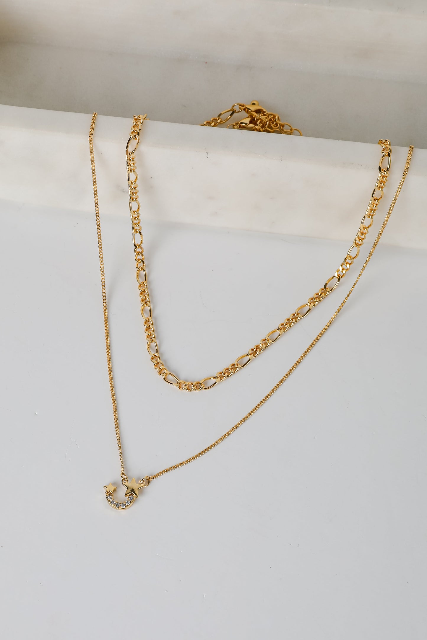 Hazel Gold Layered Chain Necklace