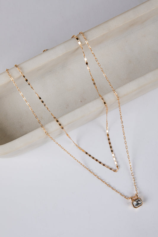 Isabel Gold Layered Gemstone Necklace