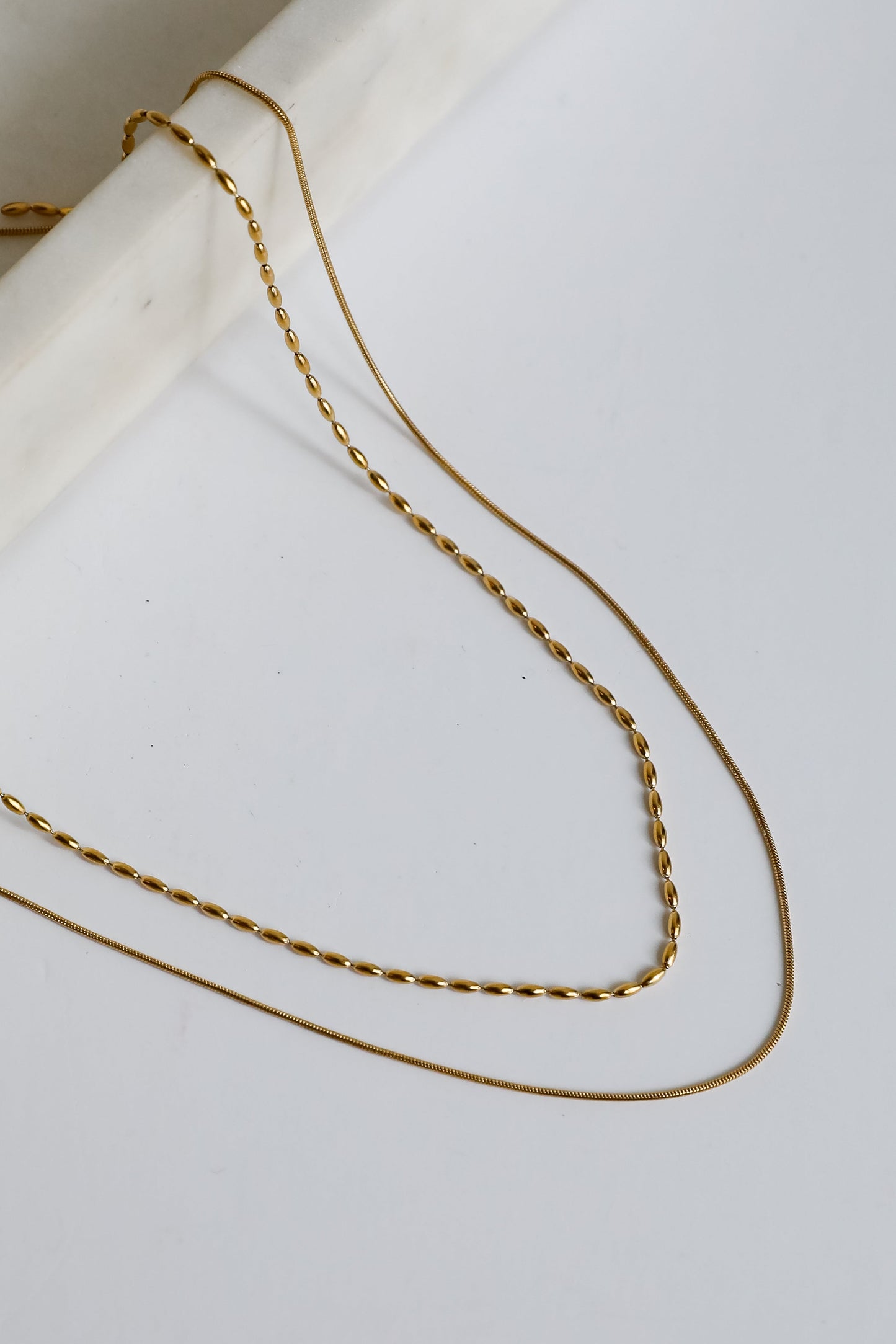 Avery Gold Layered Chain Necklace