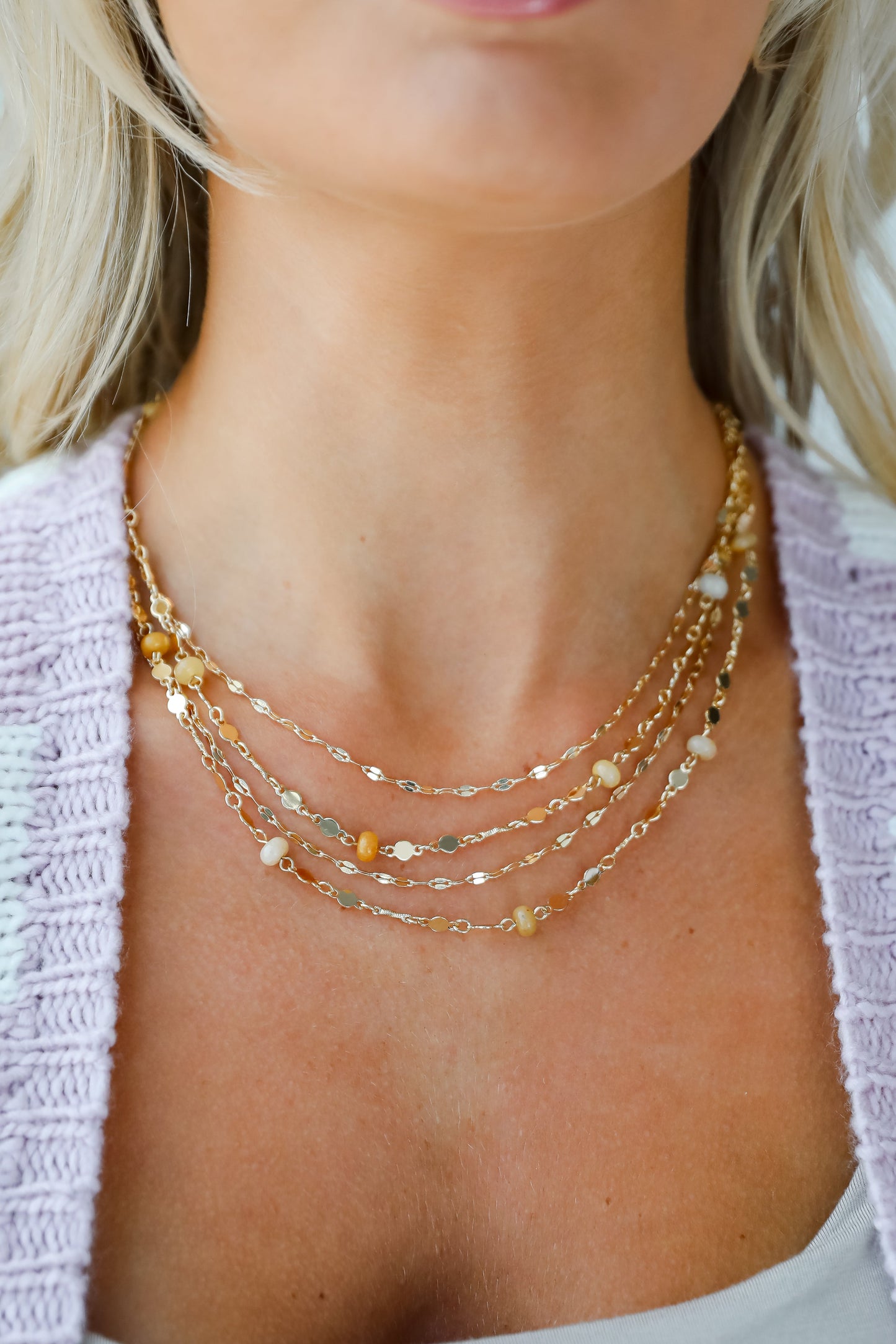 FINAL SALE - Caroline Natural Layered Necklace