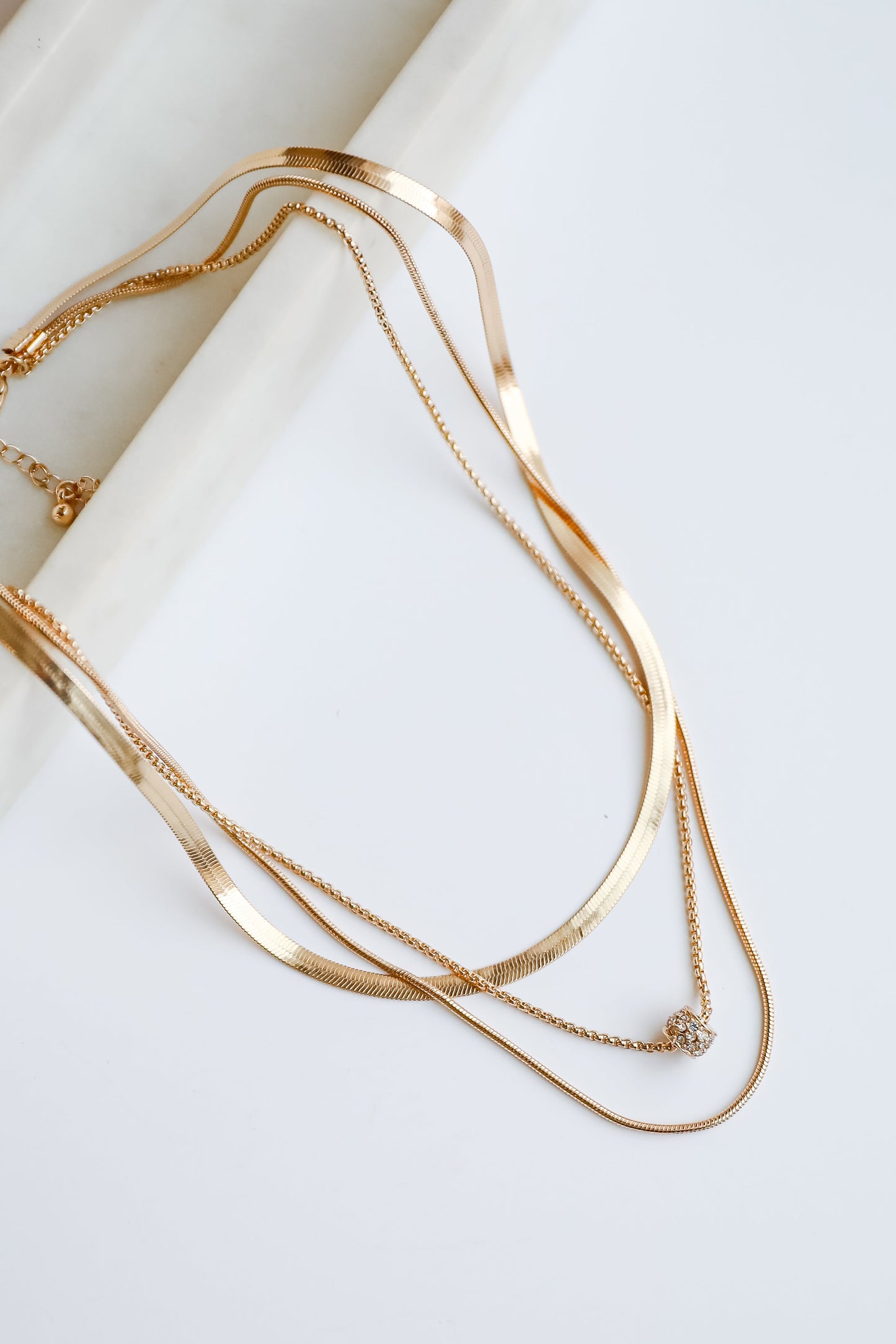 FINAL SALE - Willow Gold Layered Chain Necklace