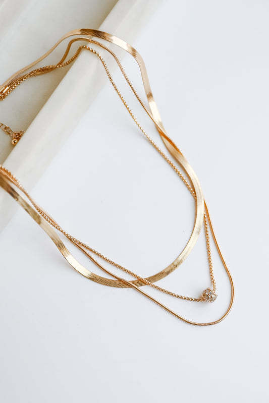 FINAL SALE - Willow Gold Layered Chain Necklace
