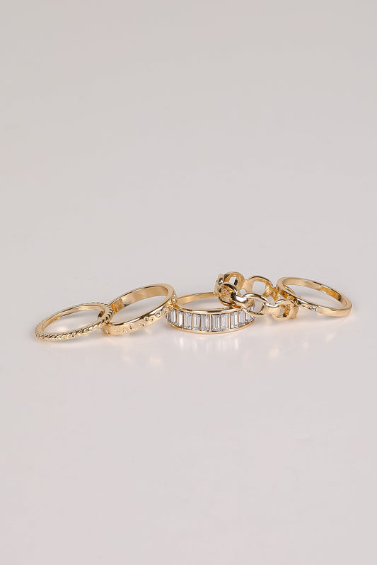 Amanda Gold Ring Set