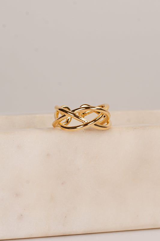 Helen Gold Triple Ring