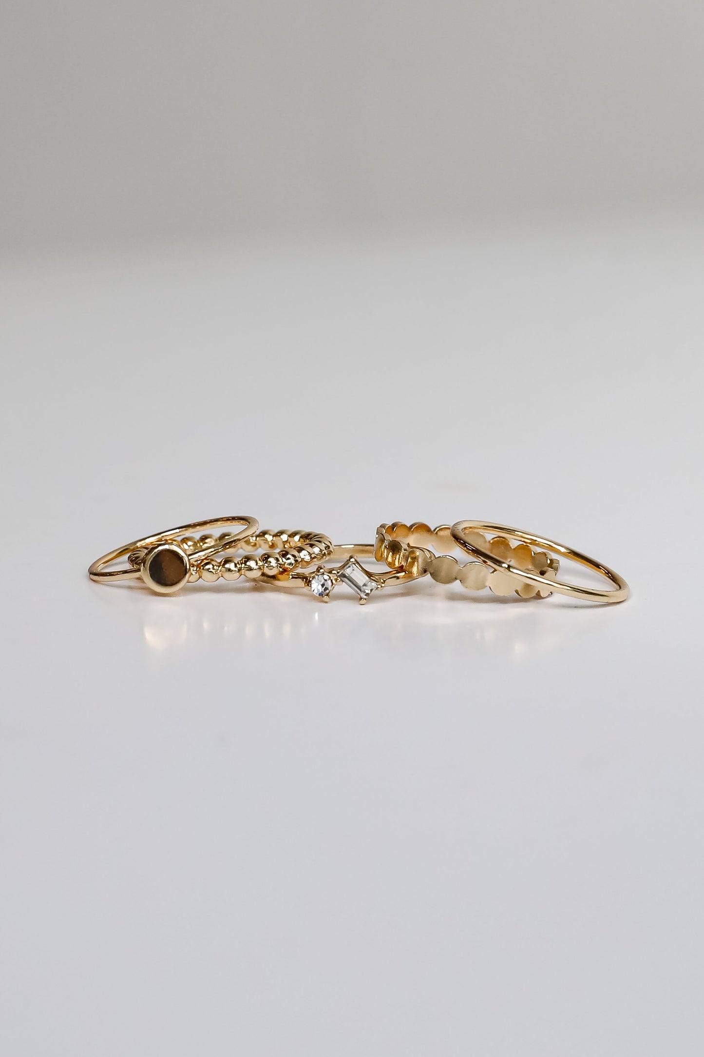 Zoe Gold Ring Set
