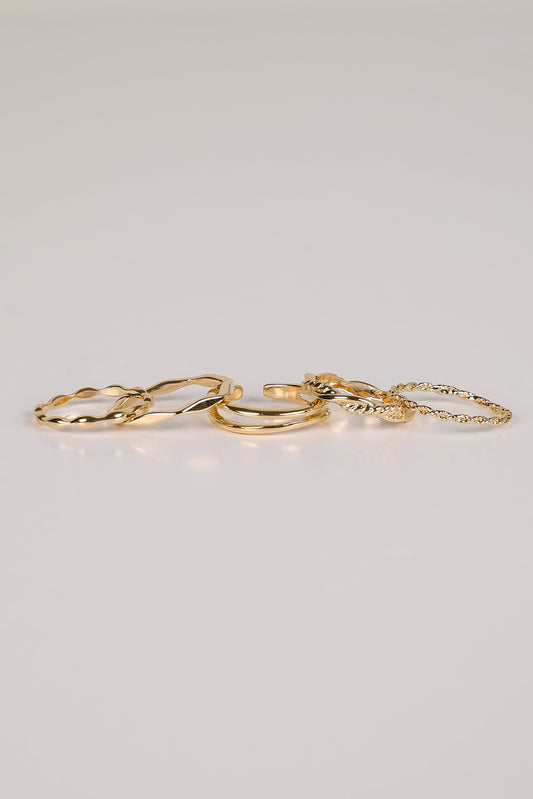Hanna Gold Ring Set
