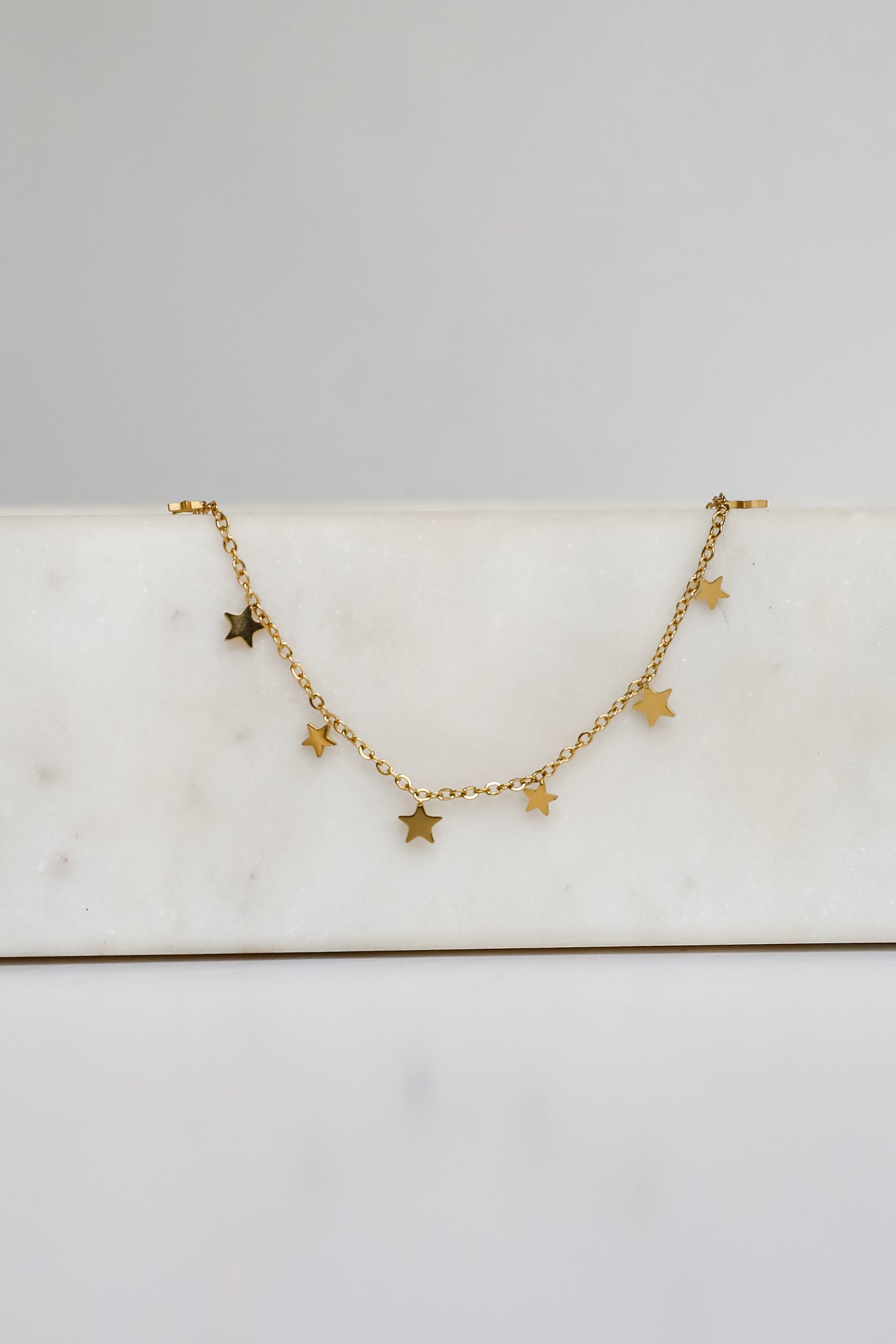 Elise Gold Star Charm Bracelet