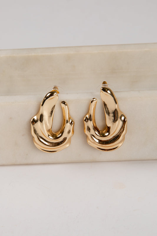 Catherine Gold Statement Earrings