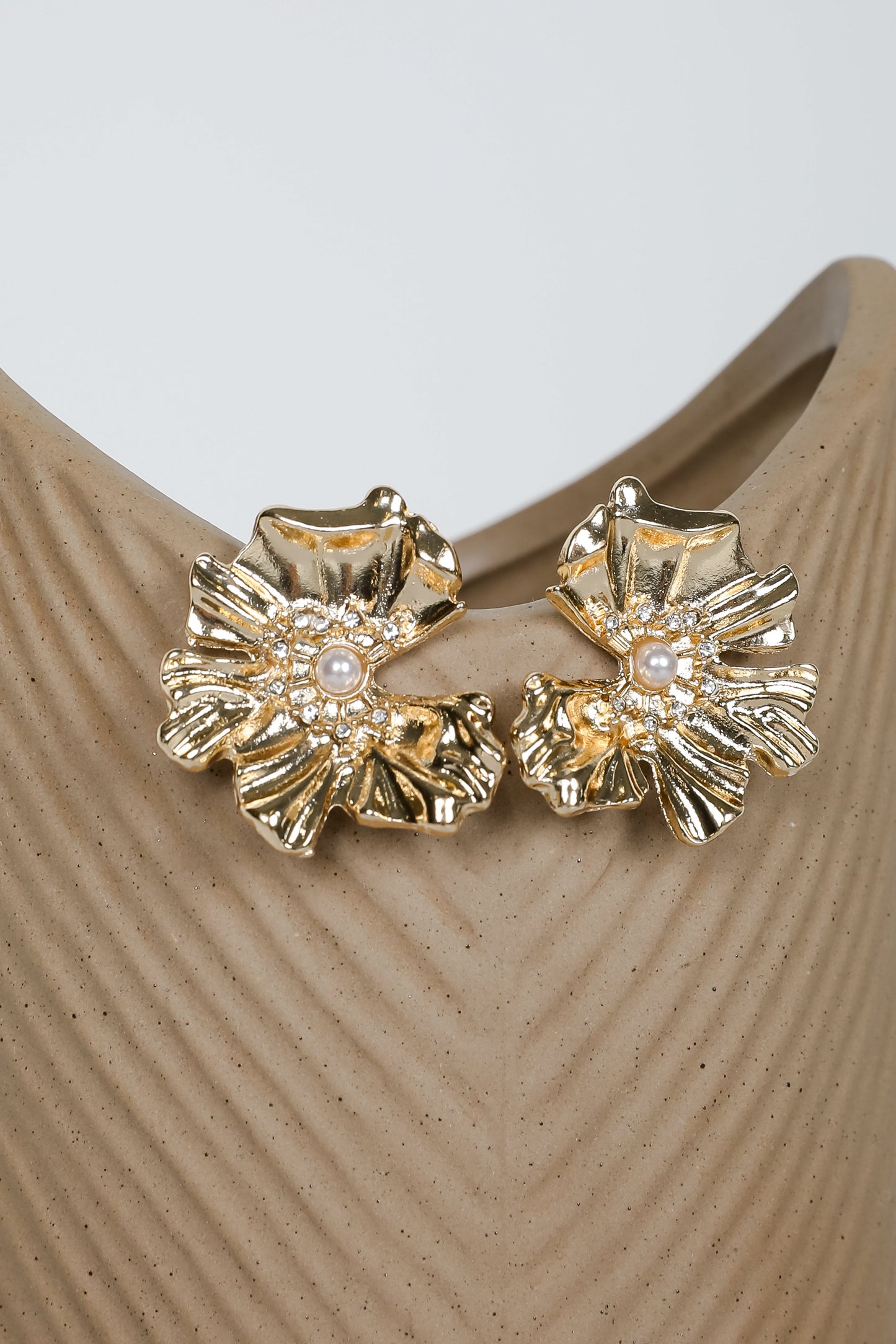 FINAL SALE - Kaylee Gold Statement Earrings