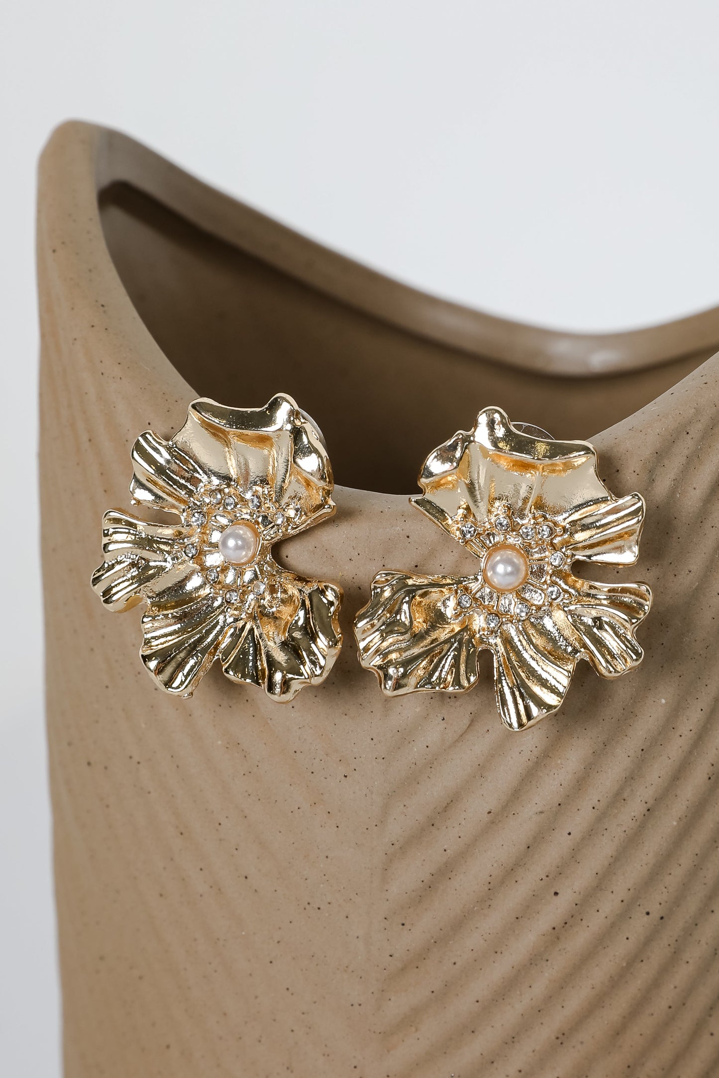 FINAL SALE - Kaylee Gold Statement Earrings
