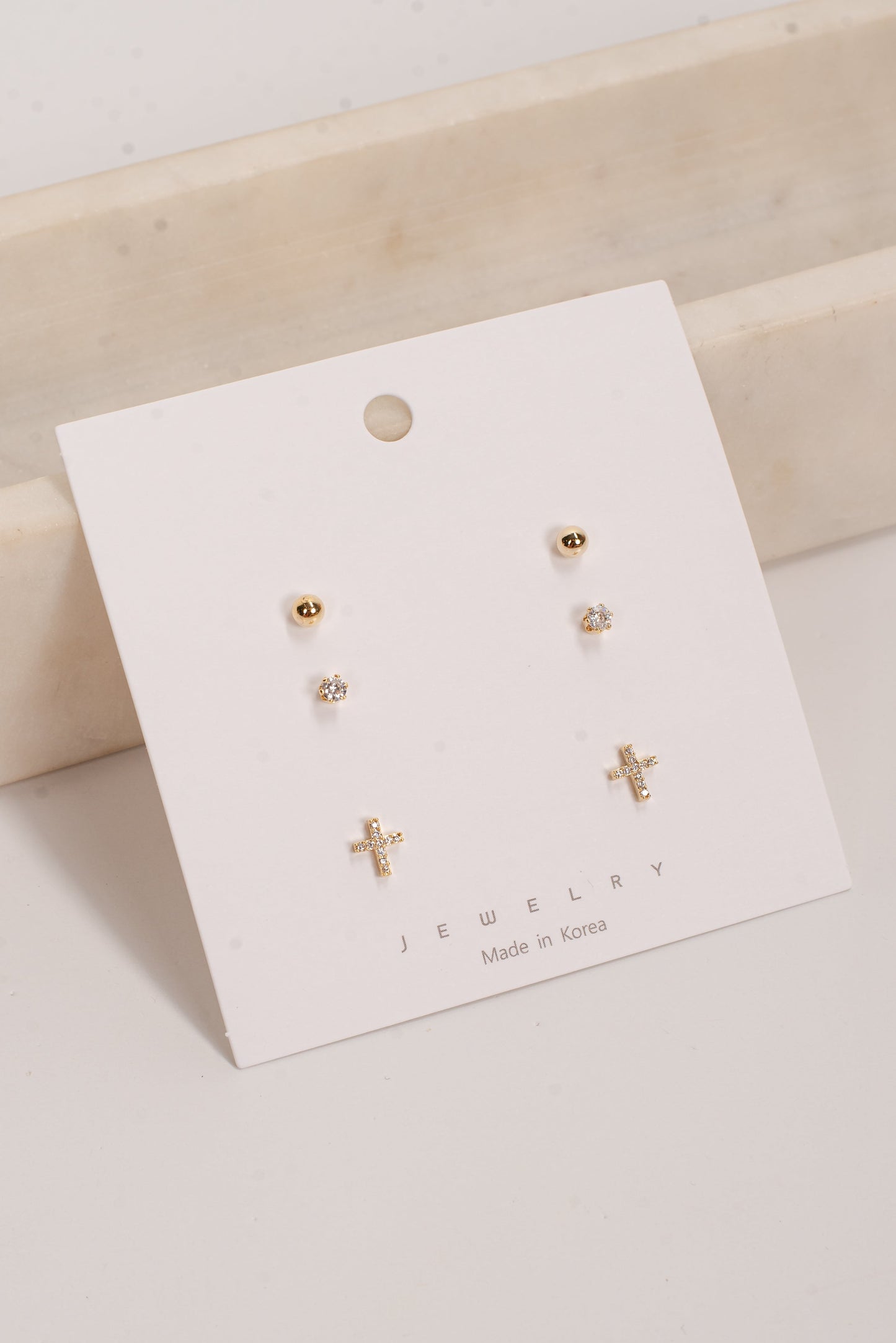 Jordyn Gold Stud Earring Set