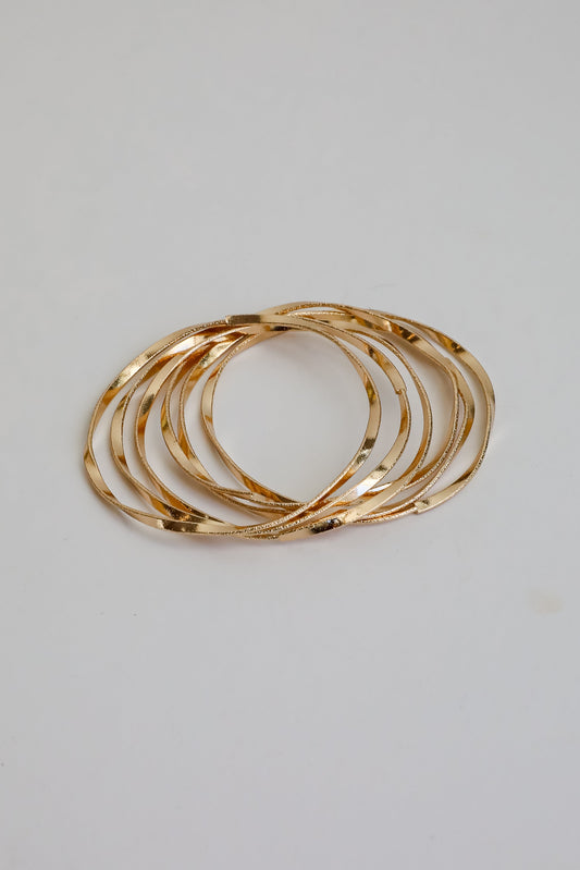 Charlotte Gold Bangle Set