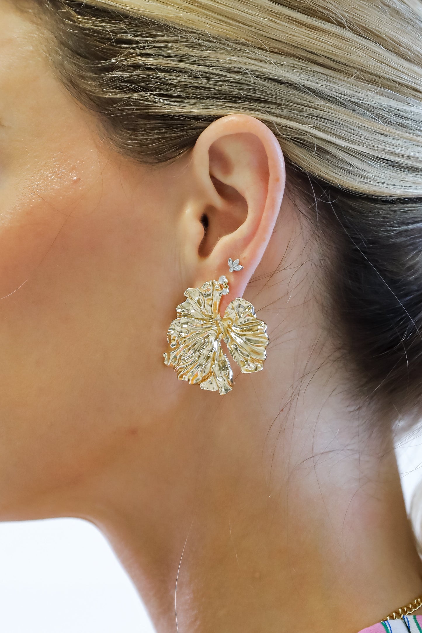 FINAL SALE - Quinn Textured Statement Earrings