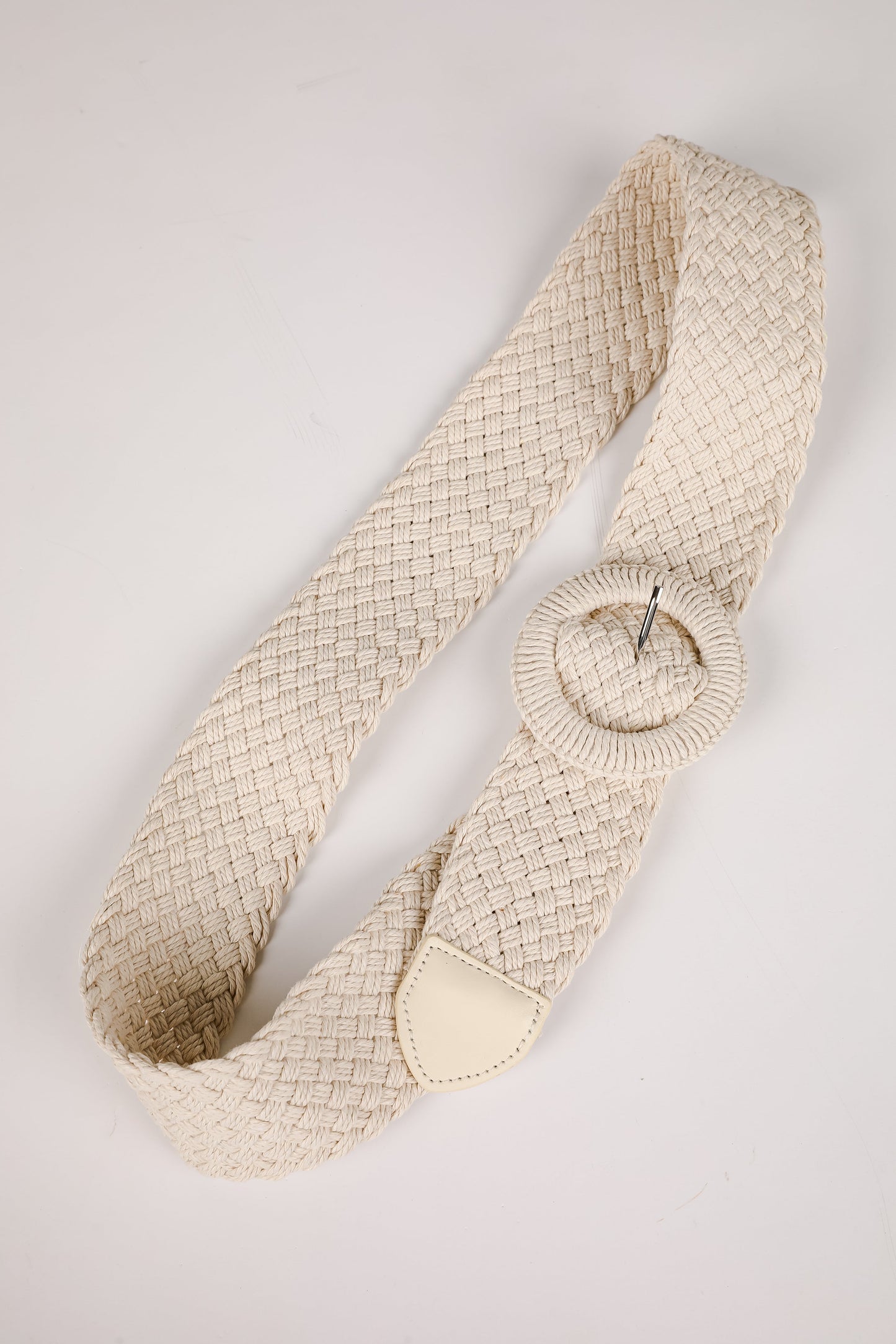 Keep It Together Ivory Straw Belt