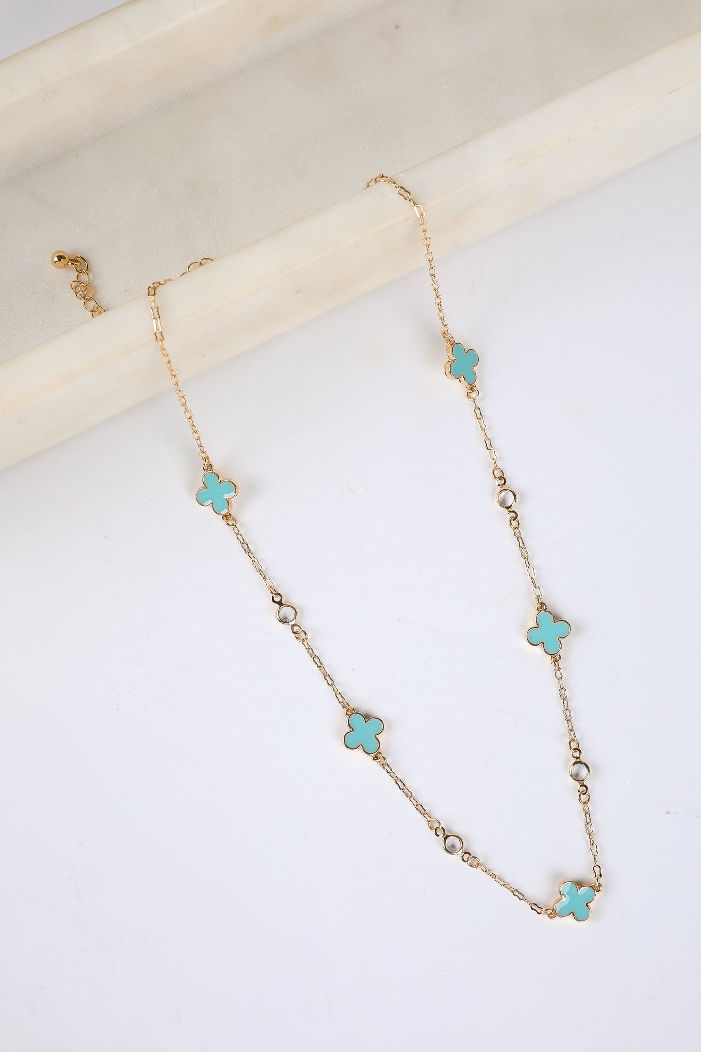 Gabby Quatrefoil Chain Necklace