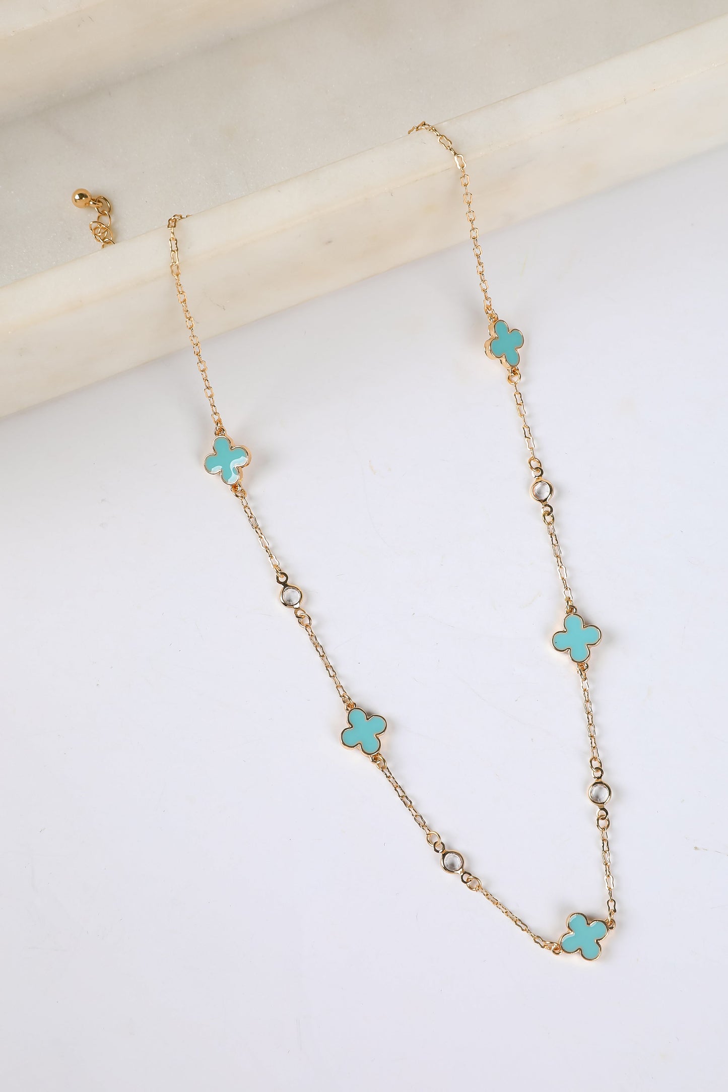 Gabby Quatrefoil Chain Necklace