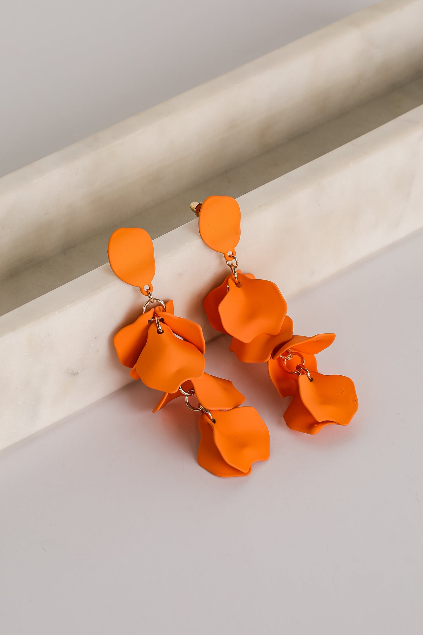 FINAL SALE - Dorothy Orange Statement Earrings