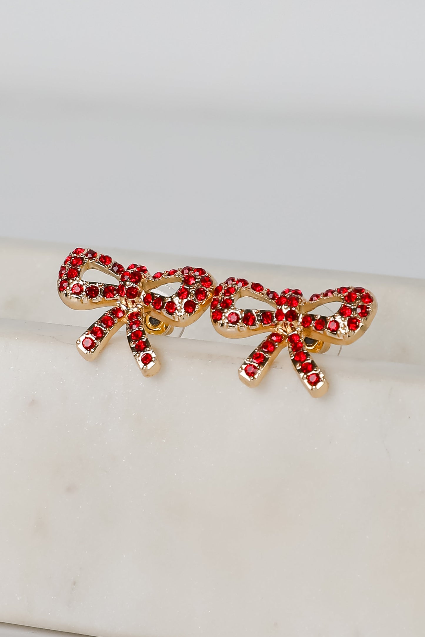Maeve Rhinestone Bow Earrings