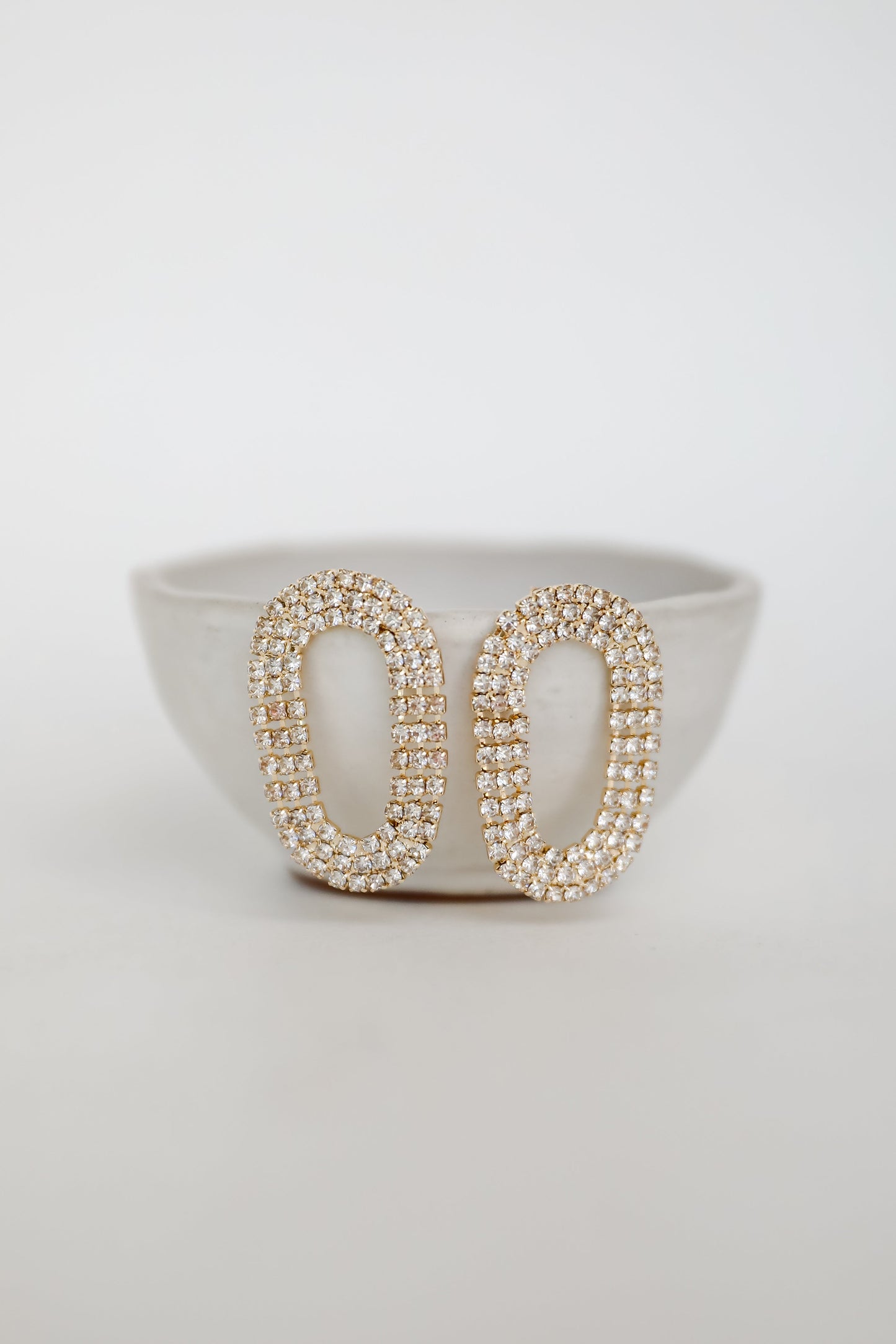 Blair Gold Rhinestone Statement Earrings