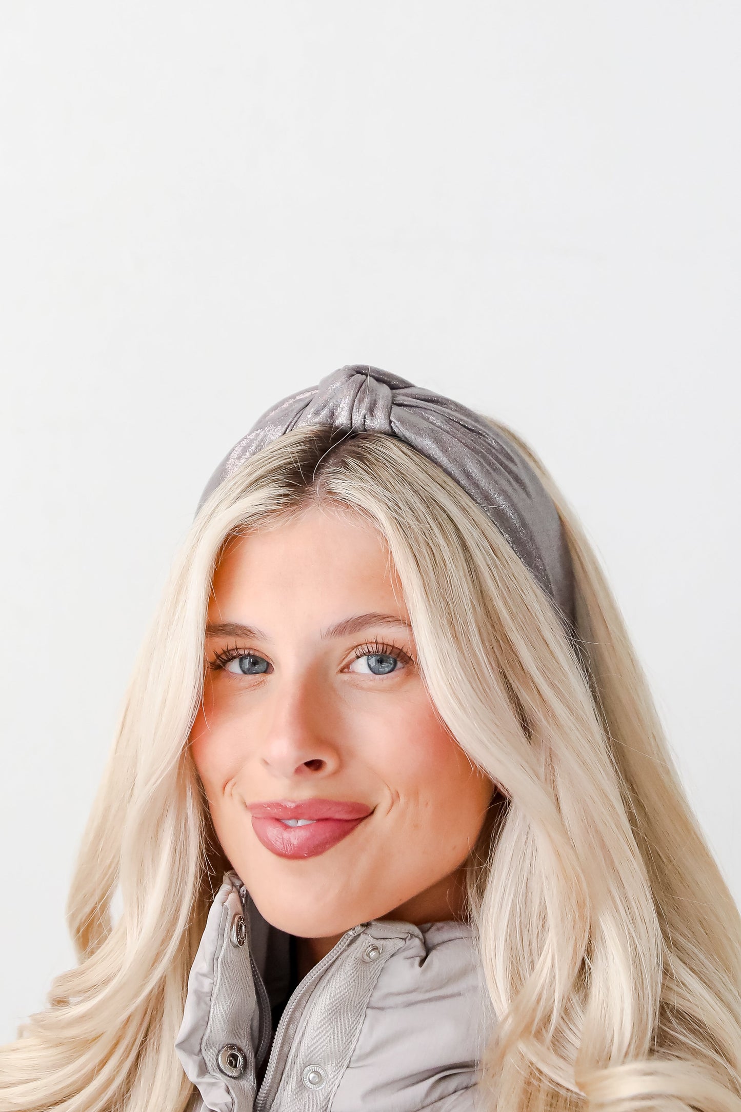 FINAL SALE - Glittering Element Metallic Knotted Headband