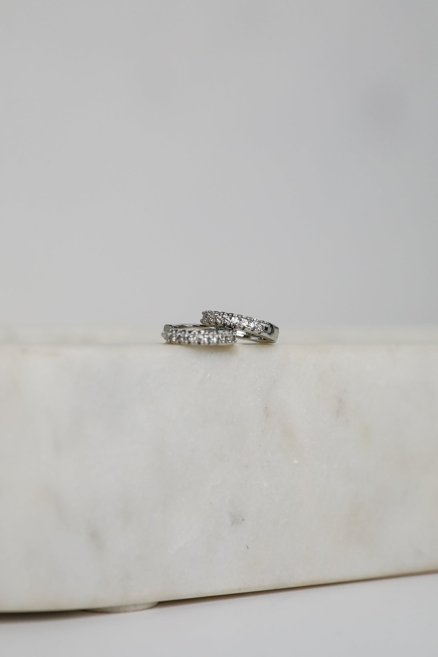 FINAL SALE - Kiara Rhinestone Mini Hoop Earrings