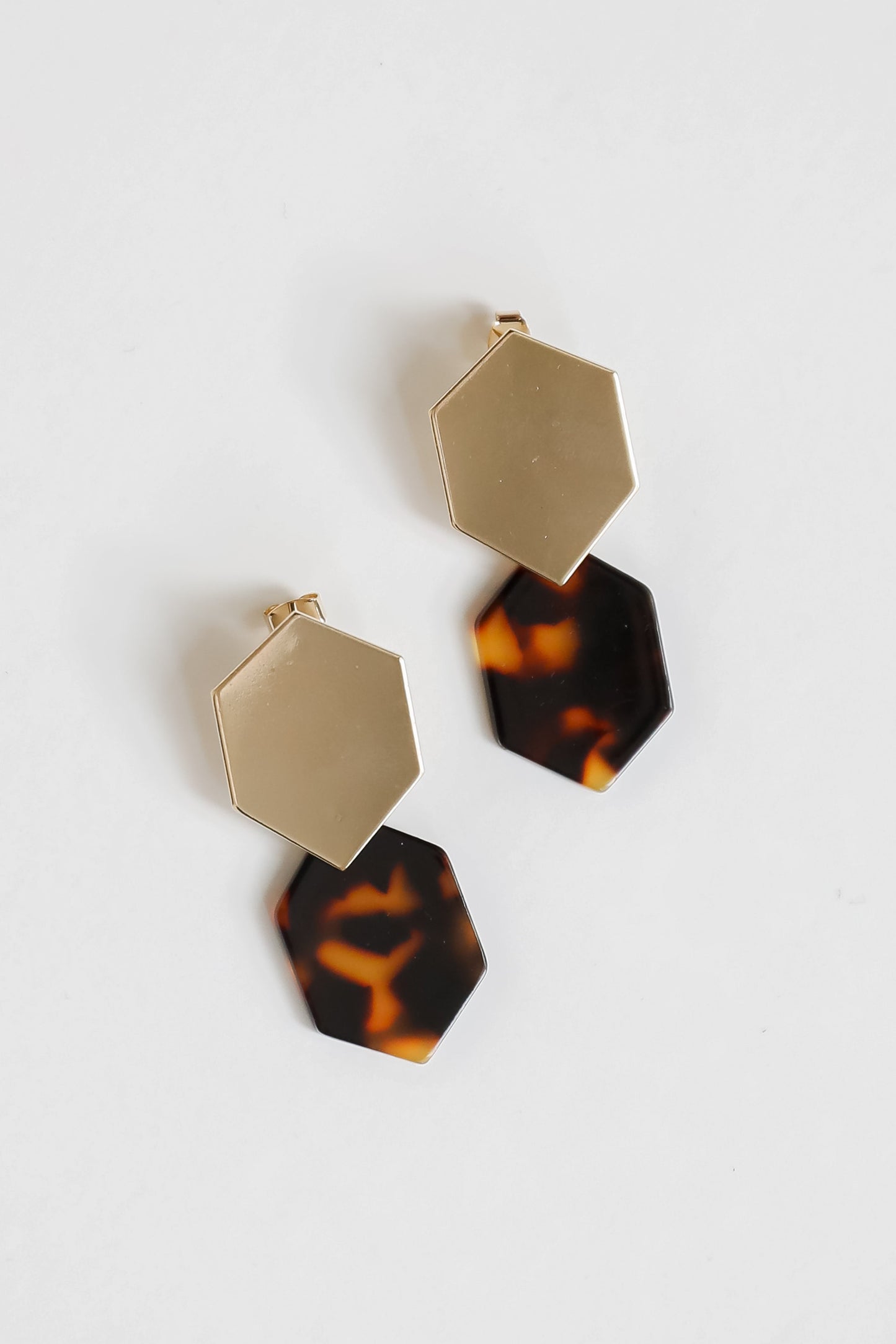 FINAL SALE - Leighton Tortoise Drop Earrings