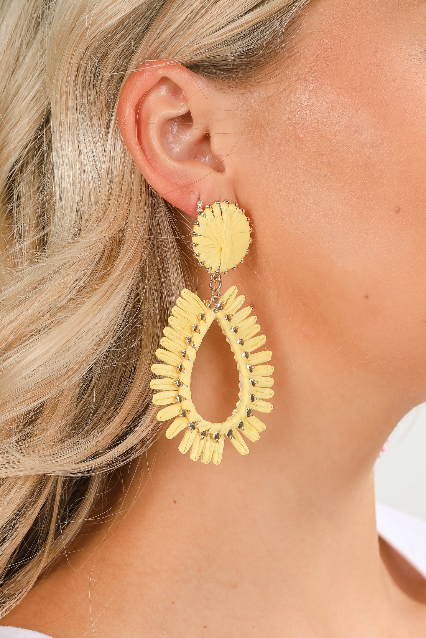 Bianca Straw Statement Earrings